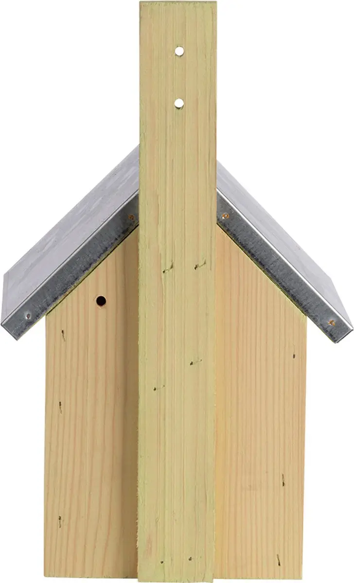 Esschert Design Pimpelmees Vogelhuisje 20x18x31cm - Grijs - afbeelding 6 van 6