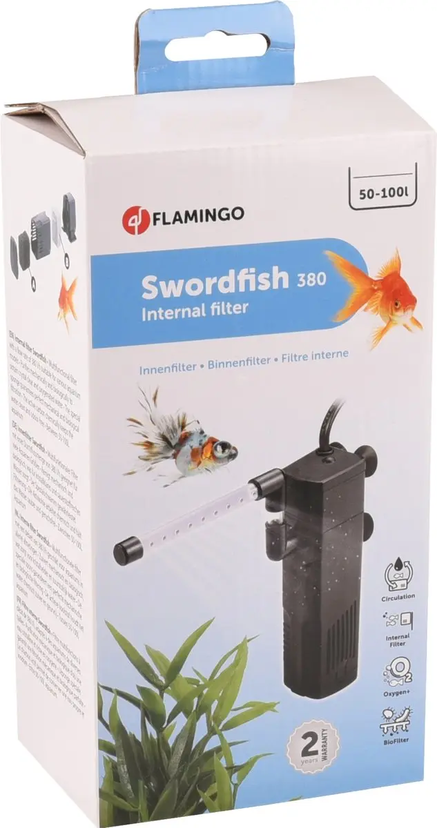 Flamingo Swordfish 200 Binnenfilter - 380 l/h