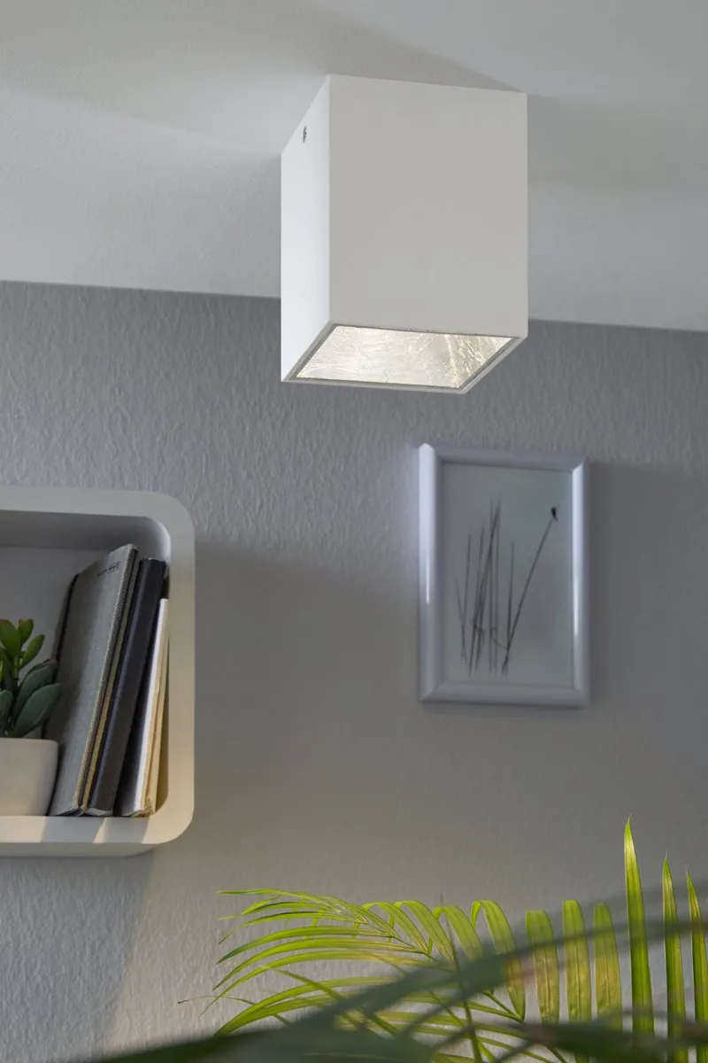 Eglo Polasso Plafondlamp 1 Licht - 100x100mm - Wit