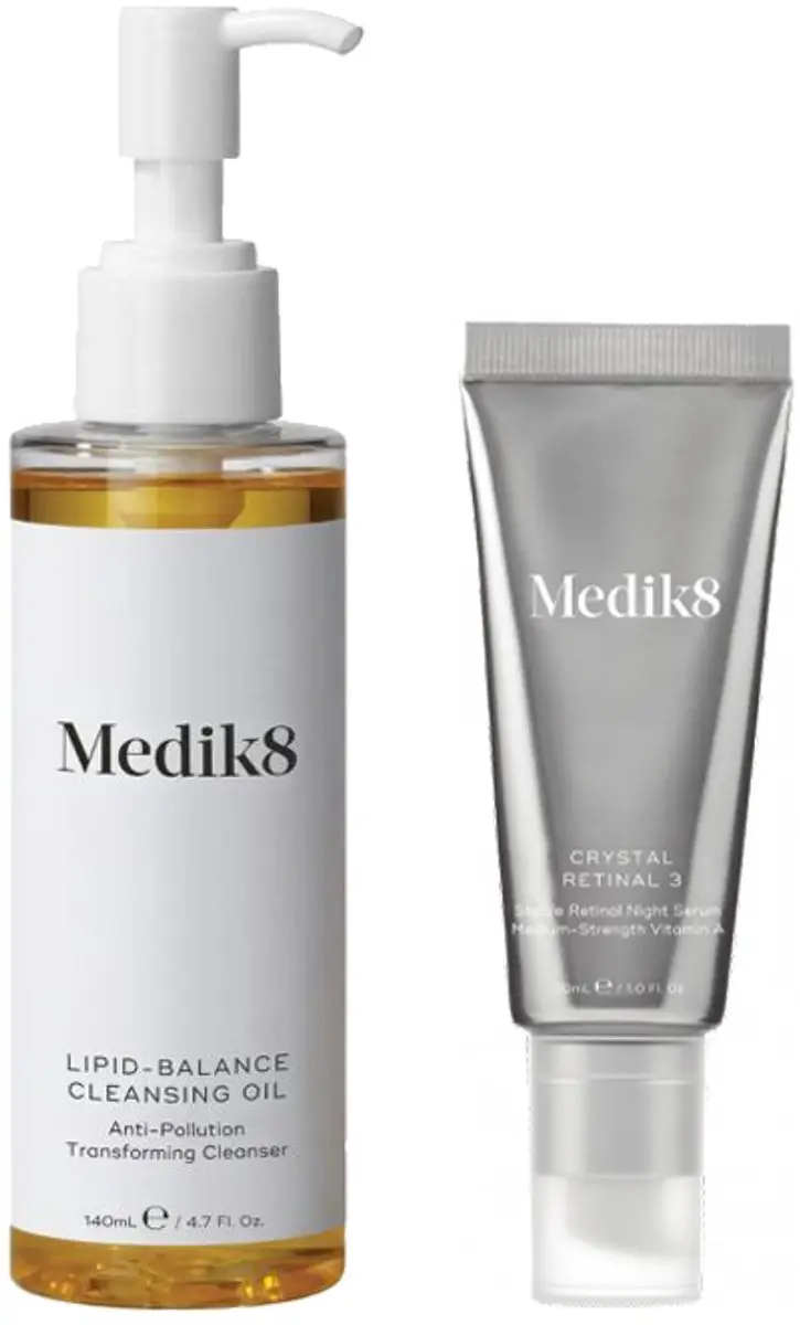 Medik8 Lipid-Balance Cleansing Oil + Crystal Retinal 3