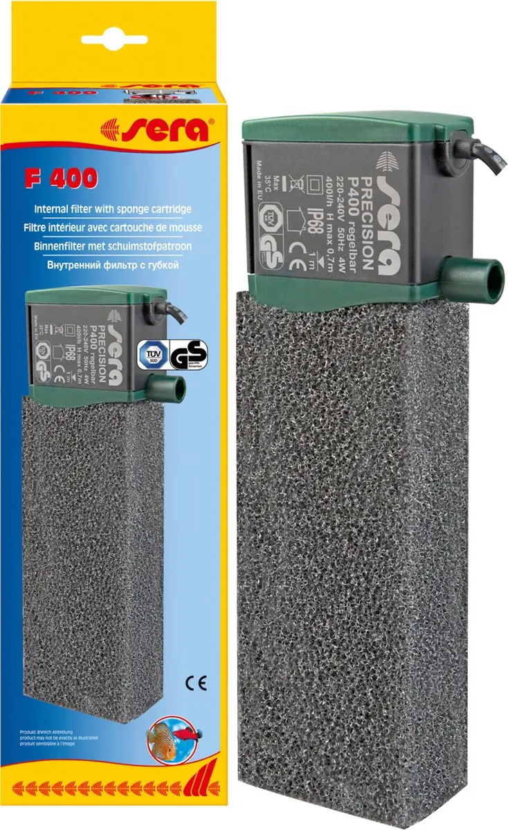 Sera Binnenfilter F 400 Regelbaar - 400 l/h