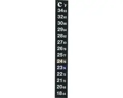 Flamingo Aquarium Thermometer Mezuri - Zwart