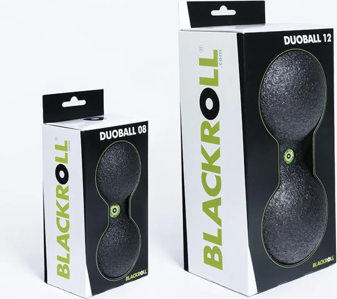 BLACKROLL Duoball 8cm - Massagebal - Zwart