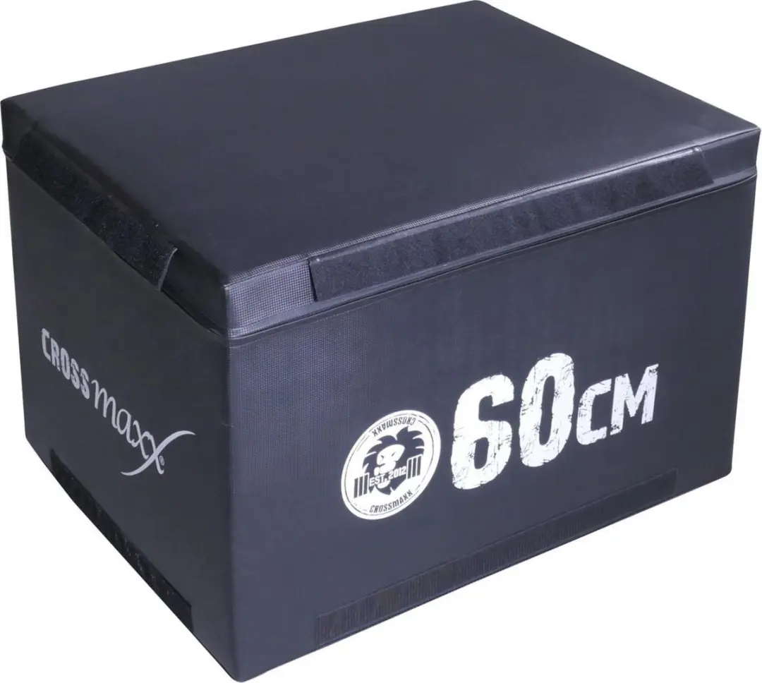 LifeMaxx Crossmax Soft Plyo Box 60cm - Blauw/Zwart