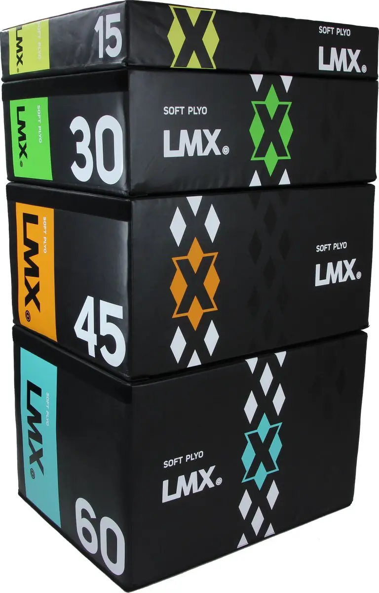 LifeMaxx Crossmax Soft Plyo Box 60cm - Blauw/Zwart