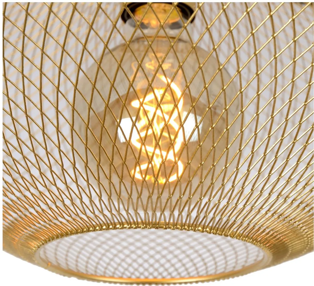 Lucide MESH Plafonnière Ø45cm - Mat Goud/Messing
