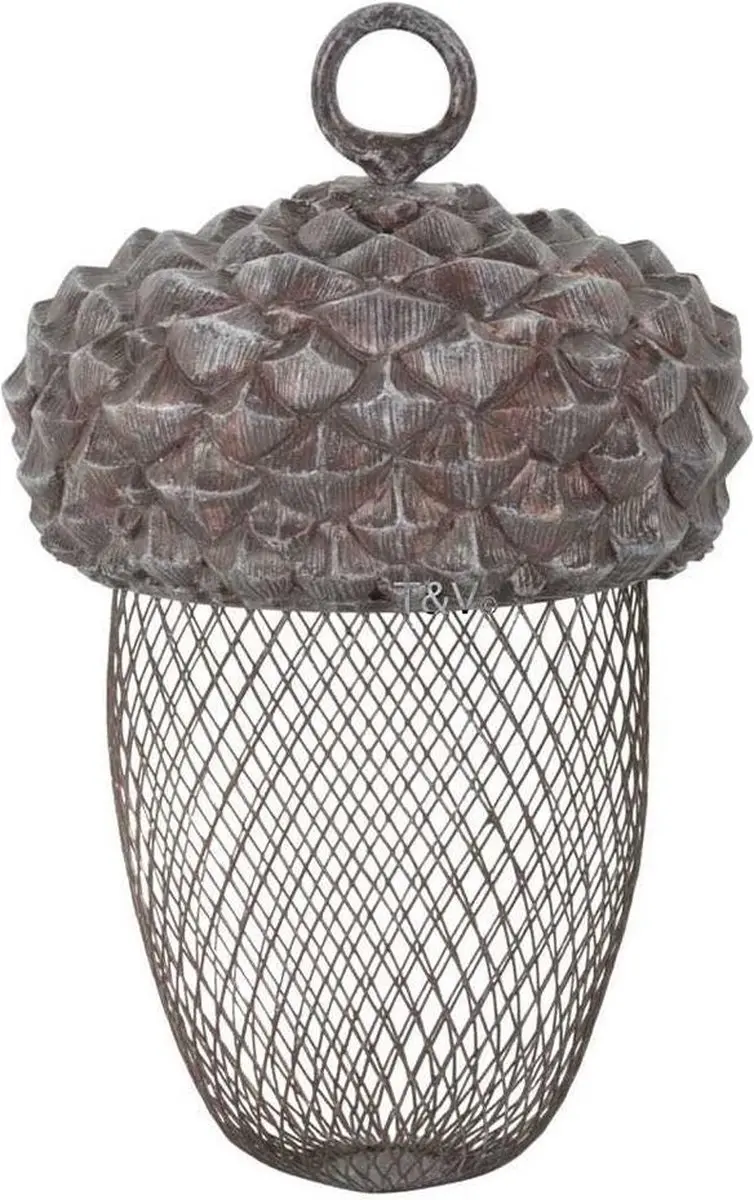 Esschert Design Pindavoedersilo Grijs 14x22cm