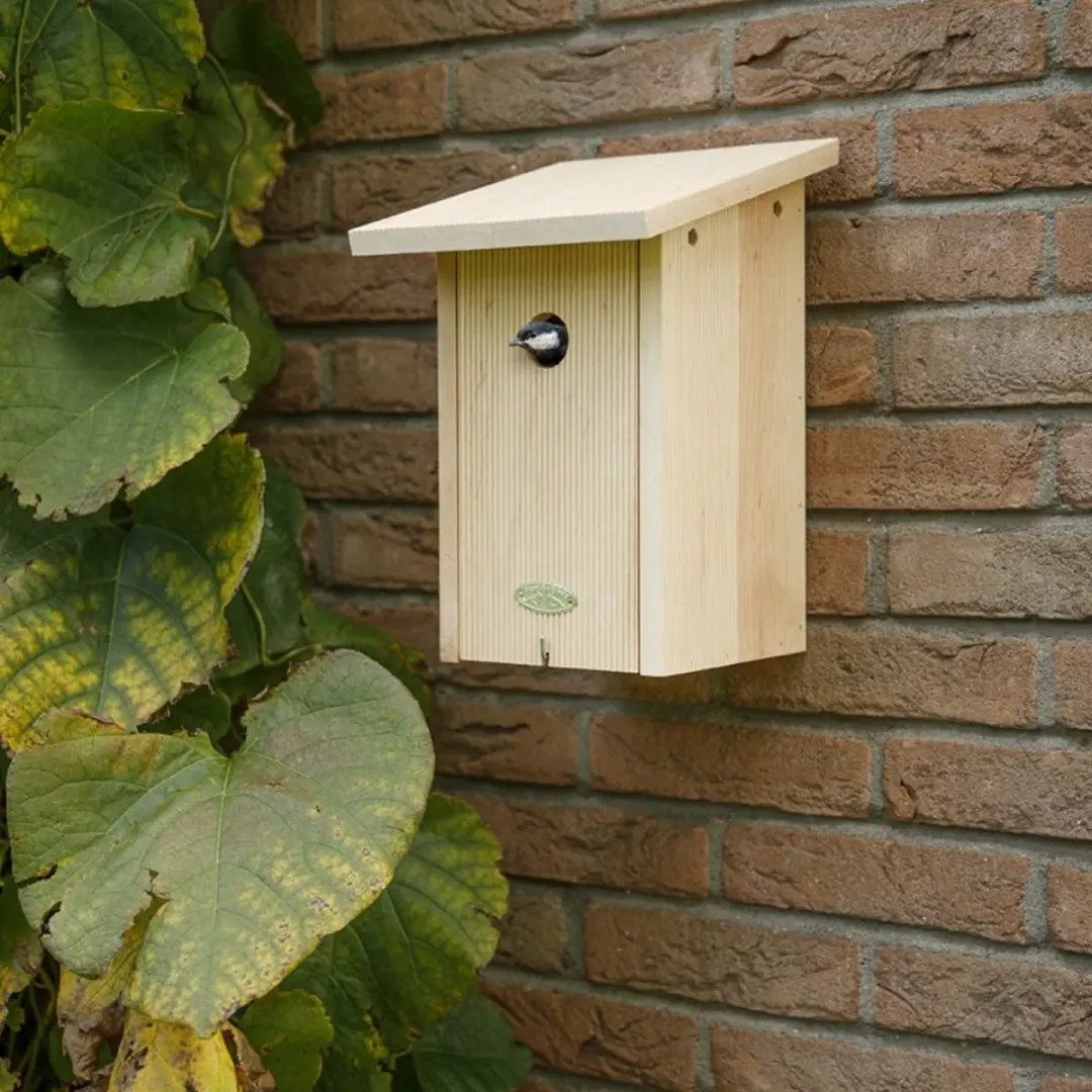 Esschert Design Nestkast Koolmees - Houtkleur