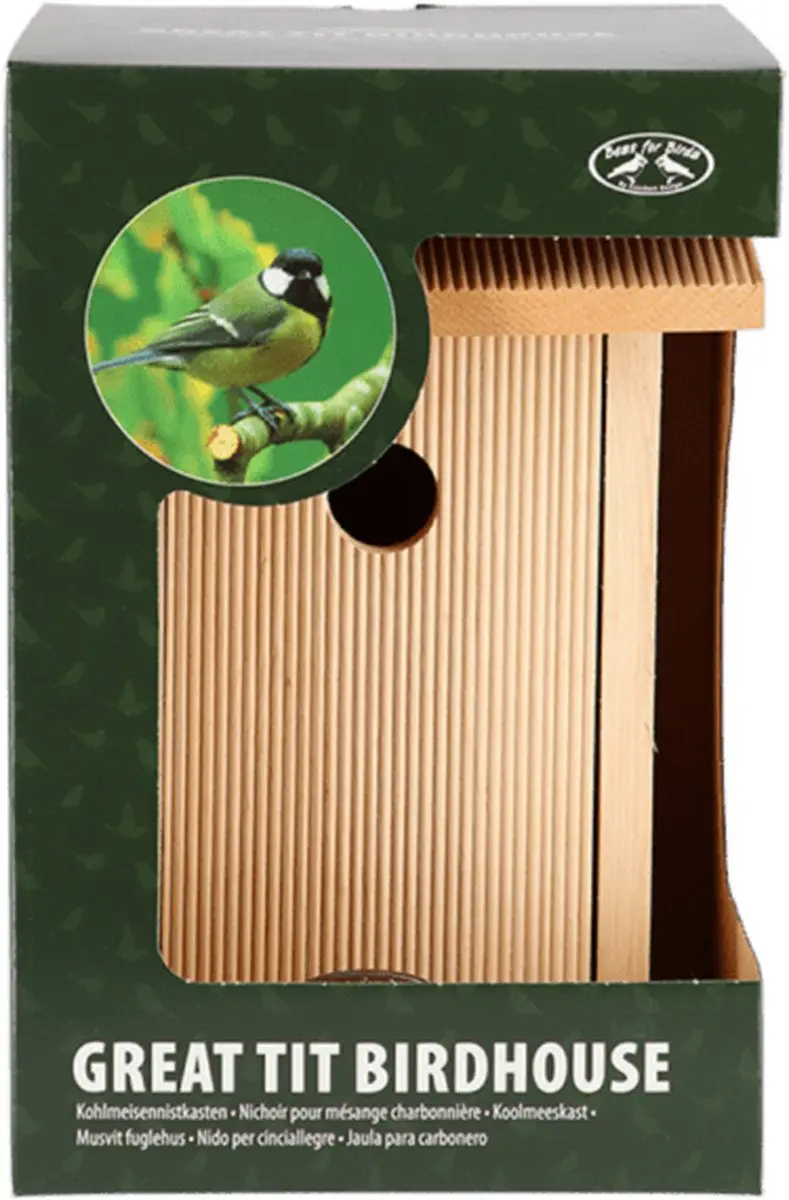 Esschert Design Nestkast Koolmees - Houtkleur