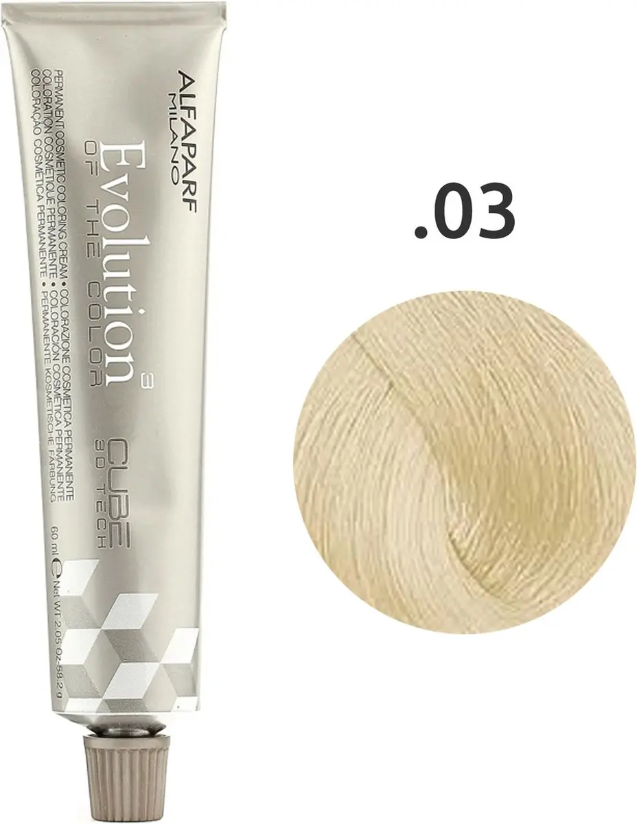 Alfaparf Milano Evolution of the Color .03 Permanent Haarkleuring 60ml - Zwart