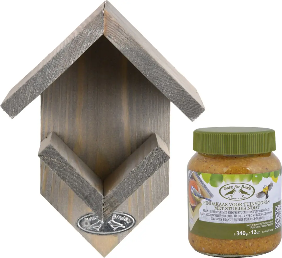 Esschert Design Pindakaashuisje Grijs - 340g