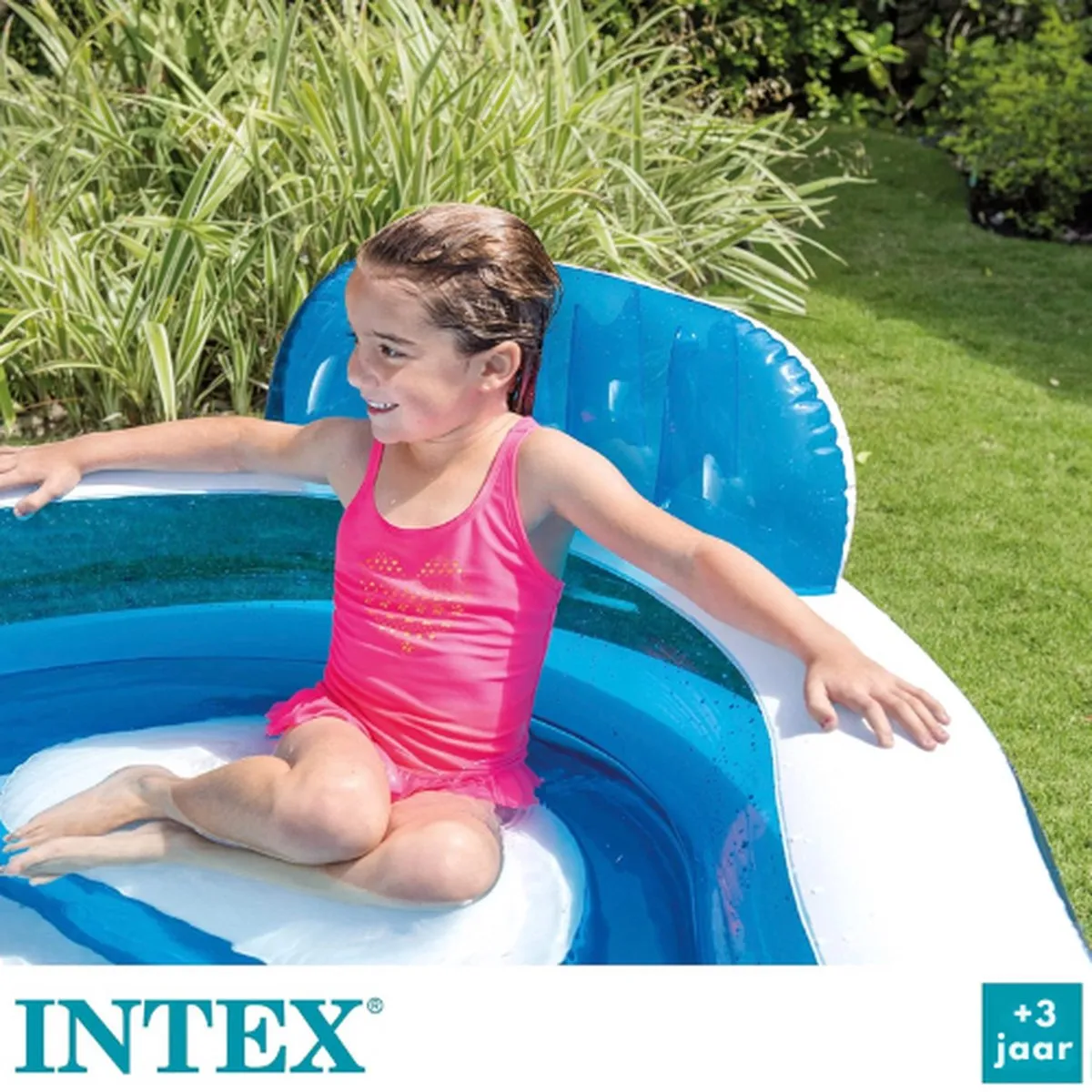 Intex Tanning Pool Opblaasbaar Zwembad - Blauw