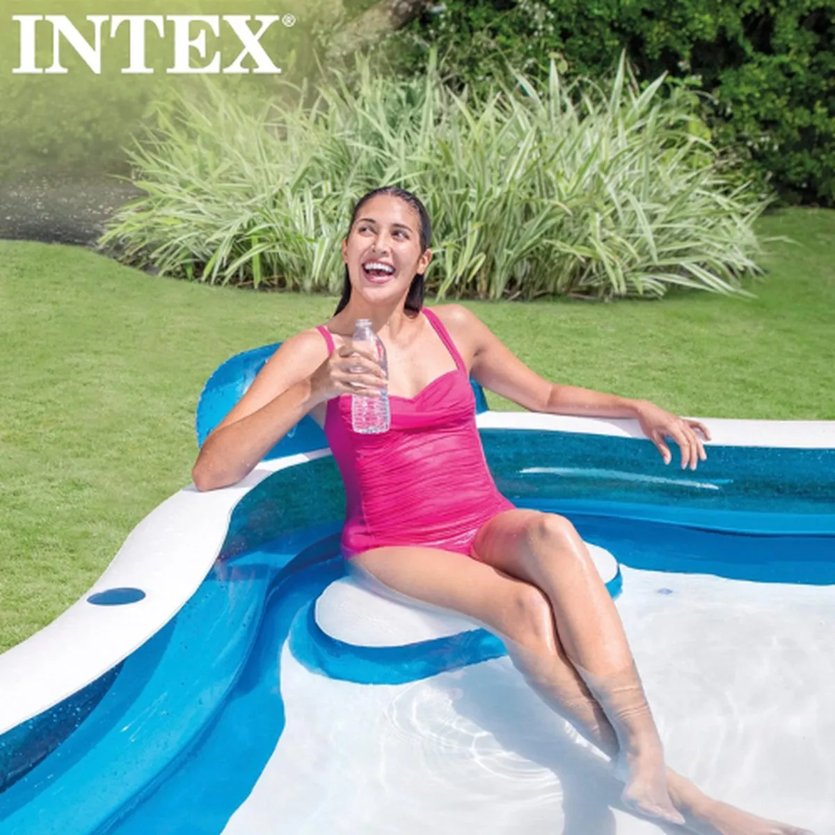 Intex Tanning Pool Opblaasbaar Zwembad - Blauw