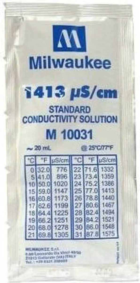 Milwaukee 1413 µS/cm EC Kalibratiebuffer