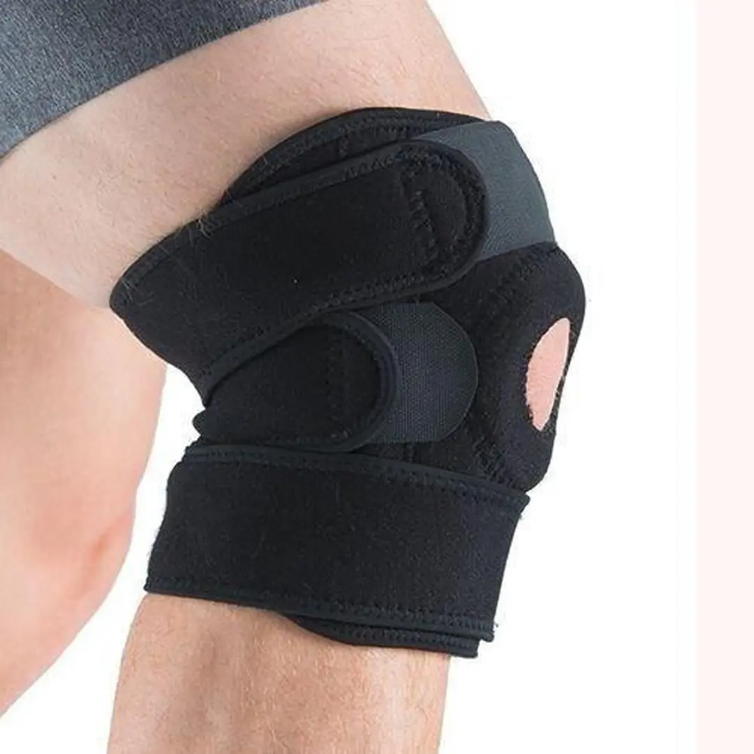 Gymstick Verstelbare Kniebrace 2.0 - One Size - Zwart