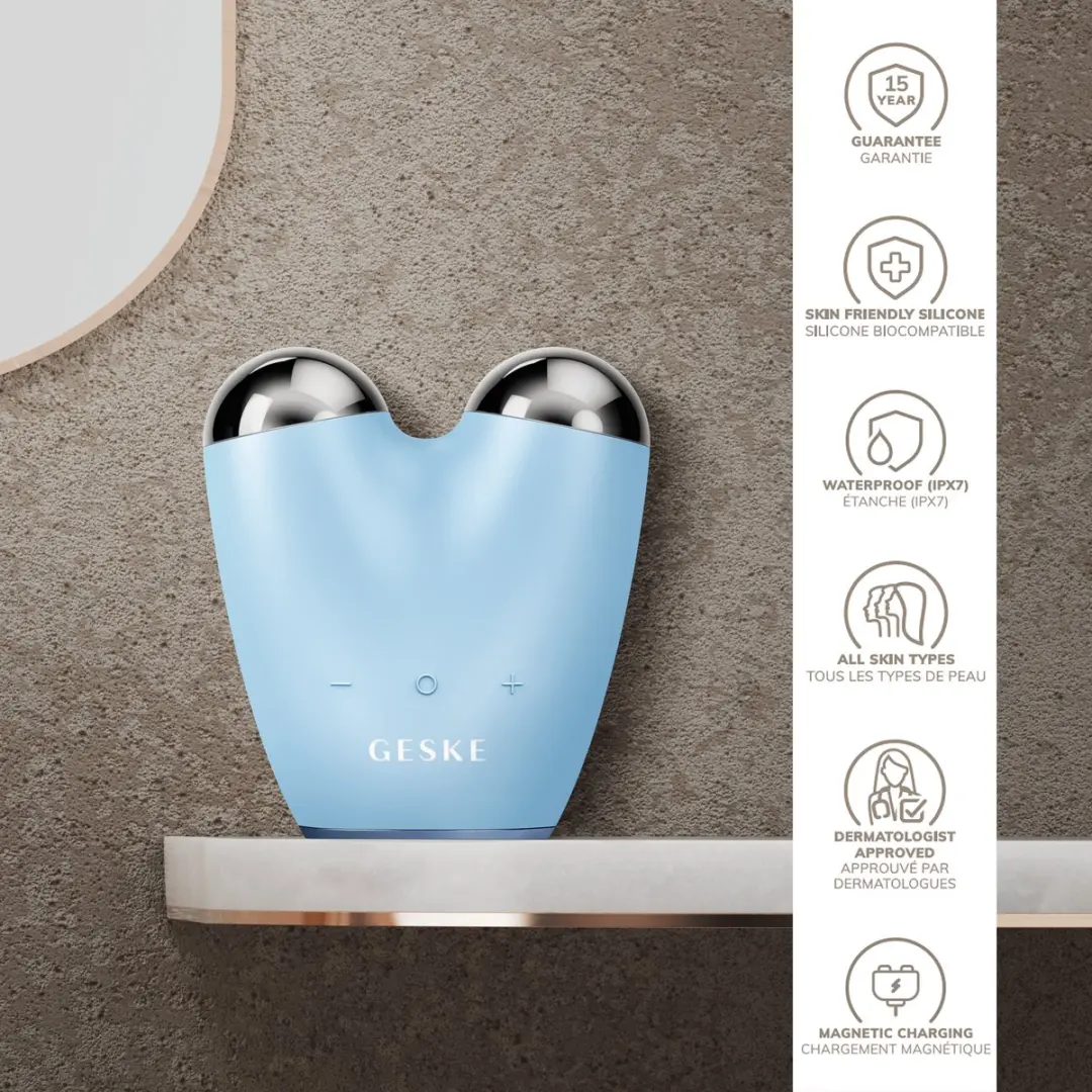 GESKE SmartAppGuided MicroCurrent Gezichtslifter GK000015AQ01 - Aquamarine