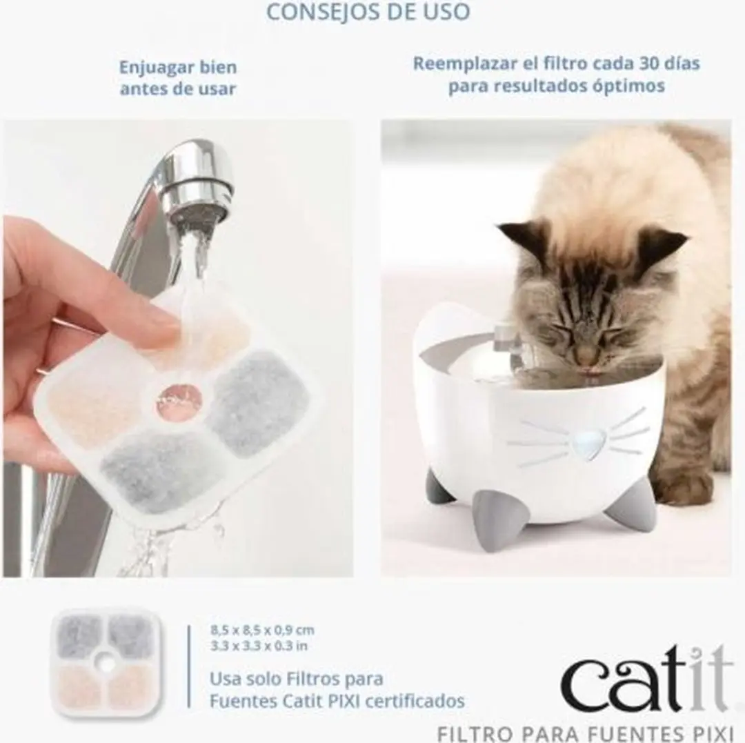 Catit Pixi Fountain Filterpatroon - 6 Stuks