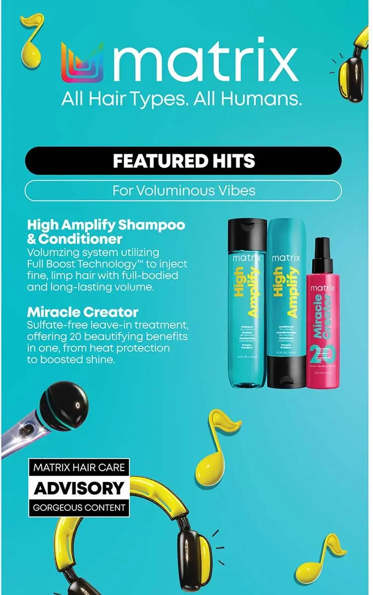 Matrix High Amplify X-Mas Box - 3 Stuks Shampoo/Conditioner/Serum 790ml - afbeelding 6 van 6