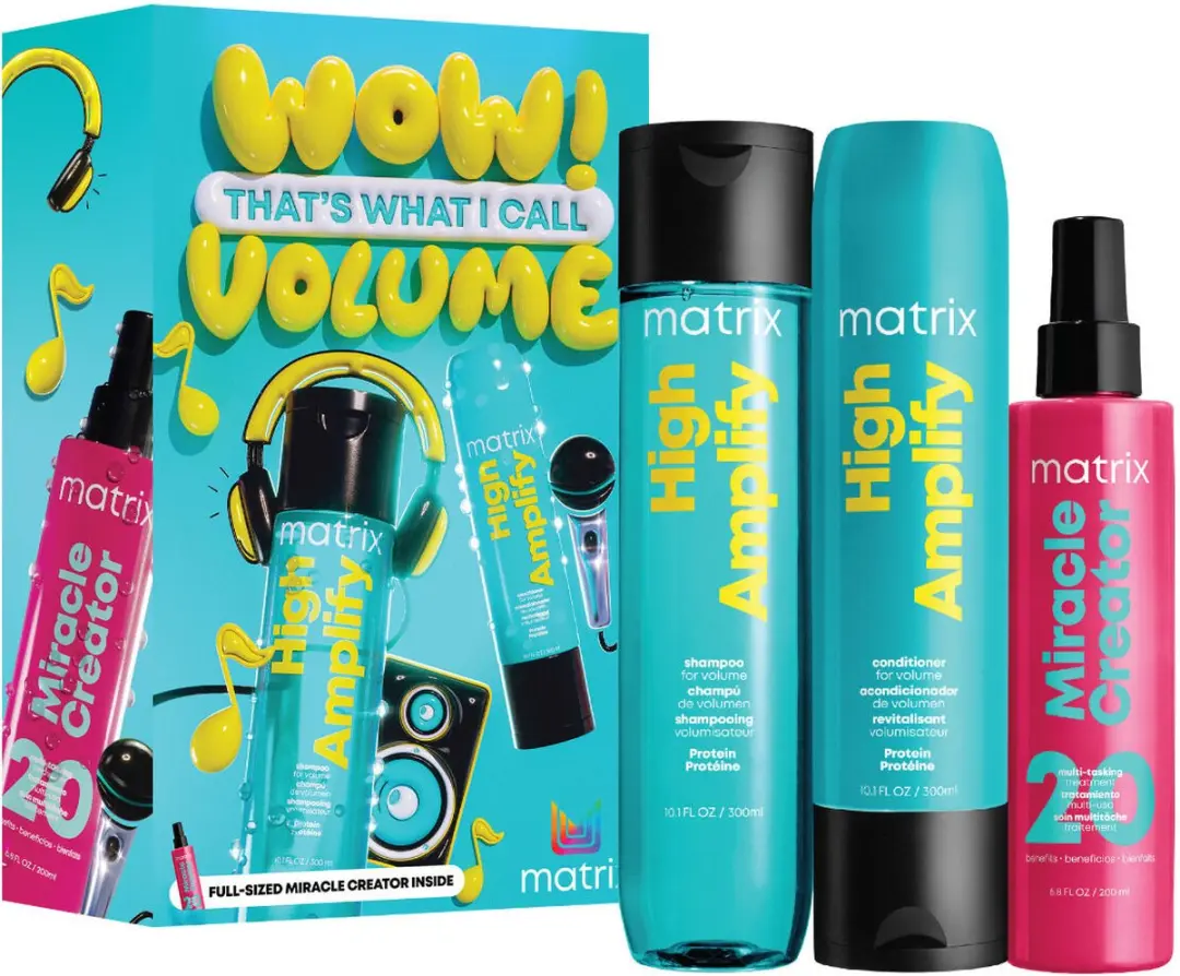Matrix High Amplify X-Mas Box - 3 Stuks Shampoo/Conditioner/Serum 790ml