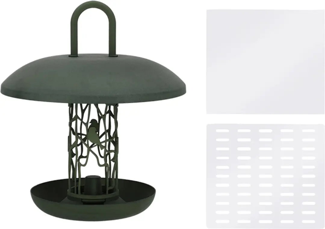 Esschert Design Gerecyclede Voedersilo 3-in-1 - Groen - afbeelding 3 van 6