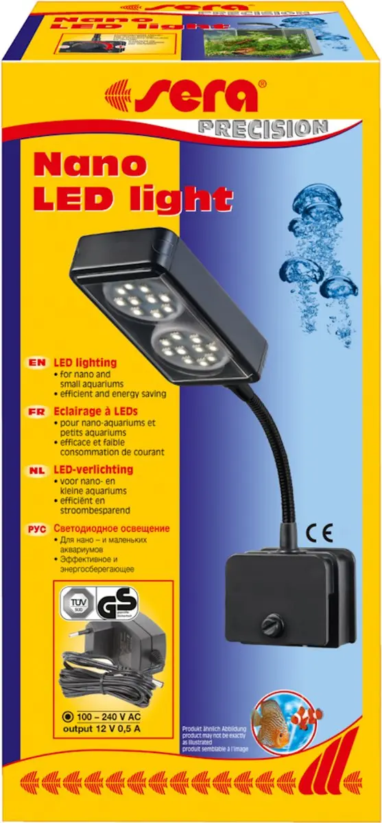 Sera Nano LED Light 2x2W - Aquariumverlichting - Zwart