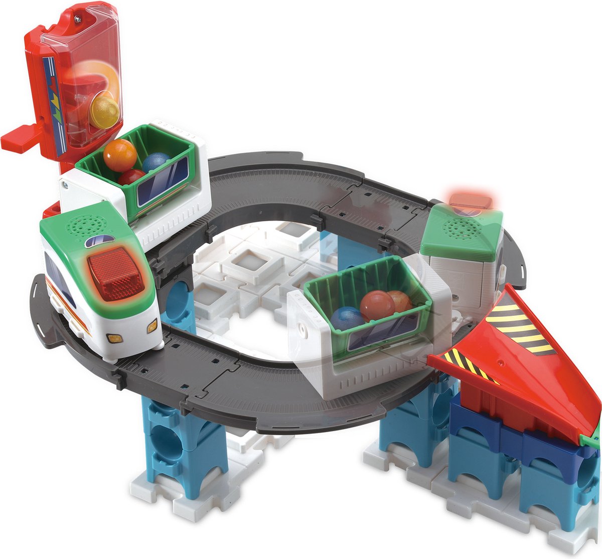 VTech Marble Rush Super Sky Tower Set XL300E Knikkerbaan - 143 Onderdelen - Incl. 10 Knikkers met Licht- en Geluidseffecten - Cadeau - Speelgoed Vanaf 4 Jaar