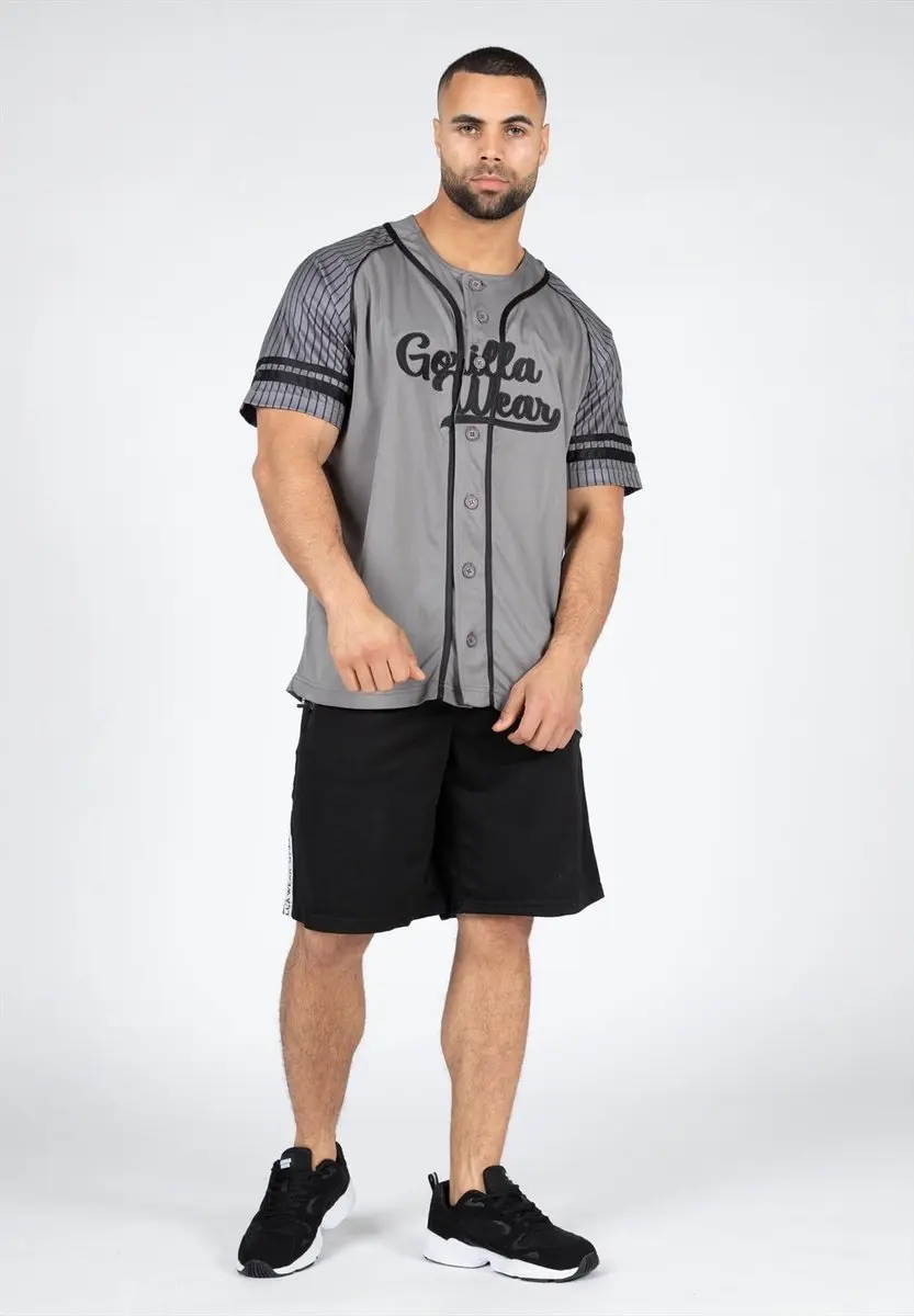 Gorilla Wear 82 Baseball Jersey 3XL - Grijs