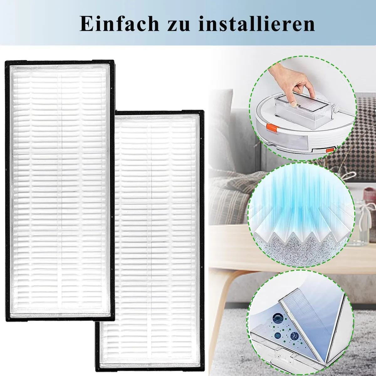 Roborock G20 Hepa-Filter - 4 Stuks