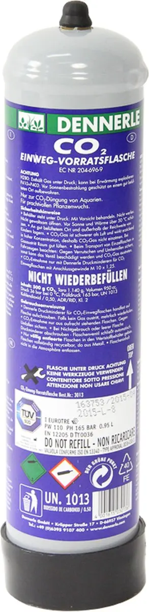 Dennerle CO2 Wegwerpfles 500g