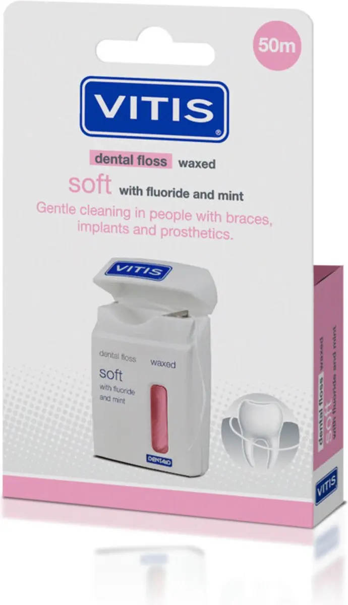 Vitis Soft Waxed Dental Floss Fluoride & Mint