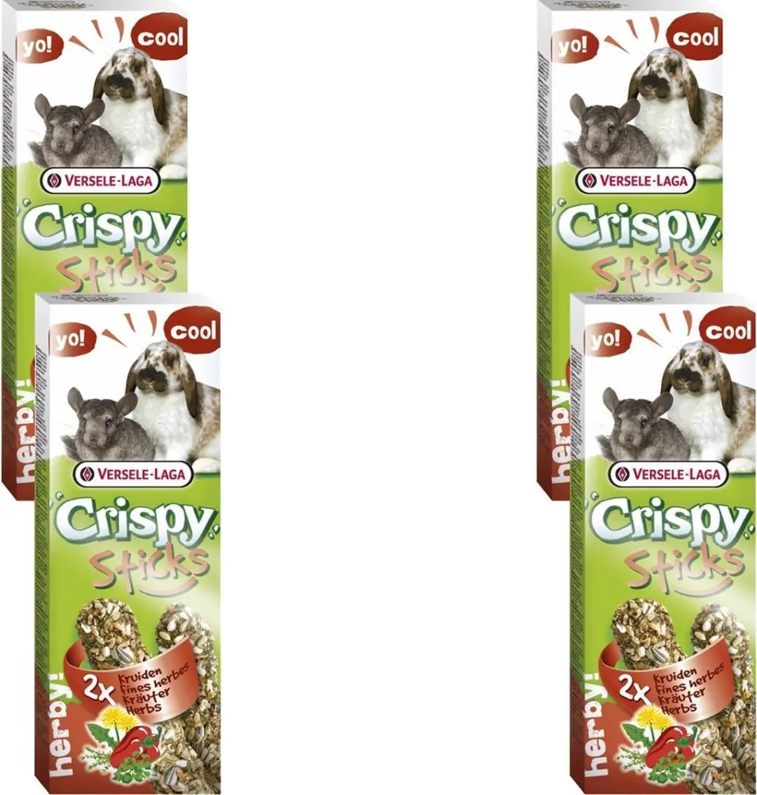 Versele-Laga Crispy Sticks Konijn Kruiden - 4x110g