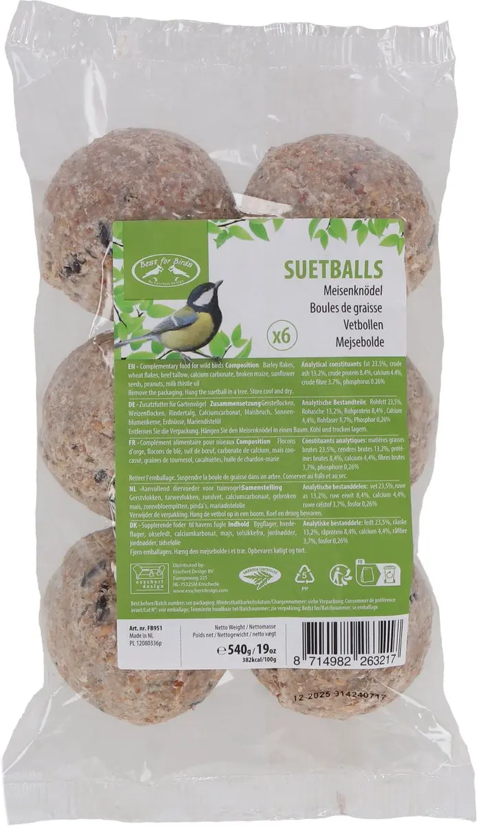 Esschert Design Mezenbollen zonder Net