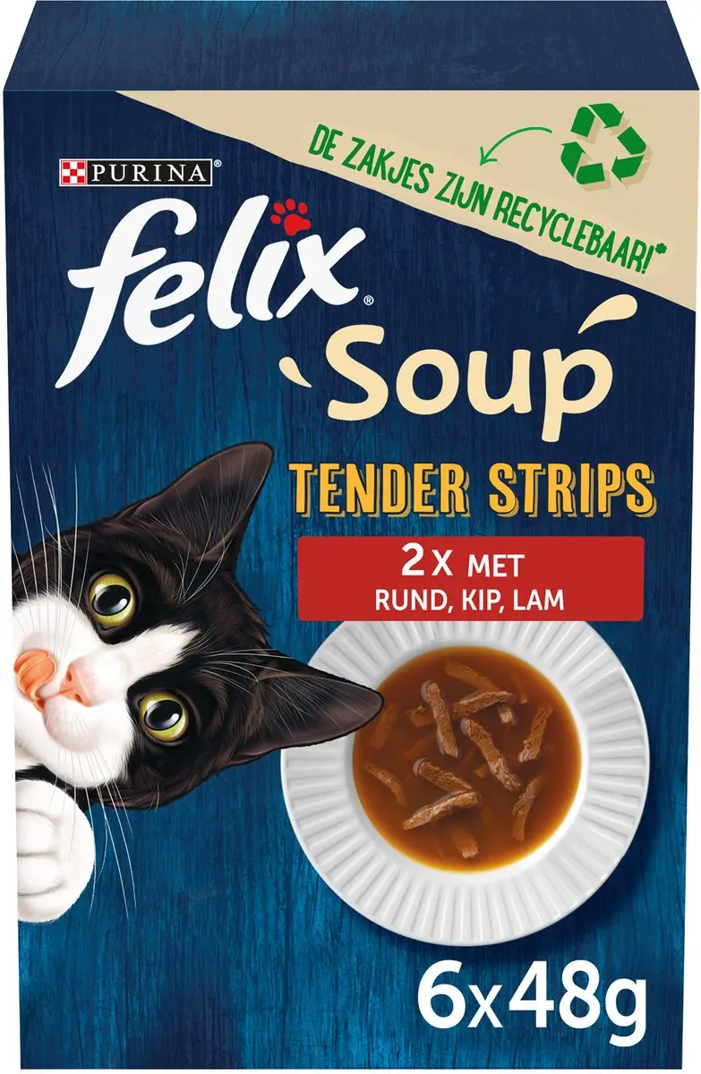 Felix Soup Vis Selectie 12x48g