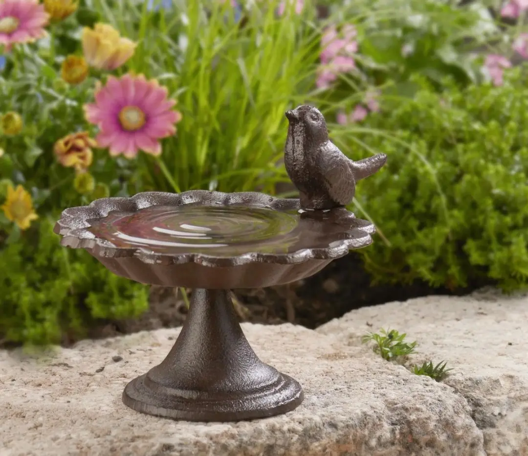 Esschert Design Vogelbad FB164 - Bruin - afbeelding 6 van 6