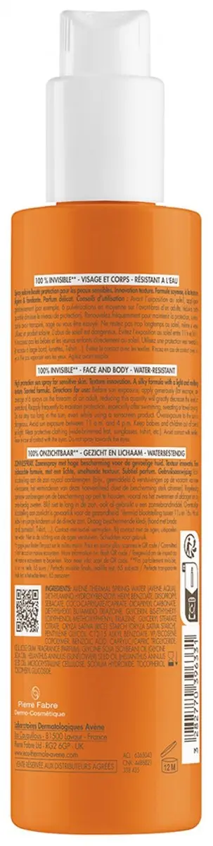 Avène Zonnebrand Spray SPF 50 - 200ml