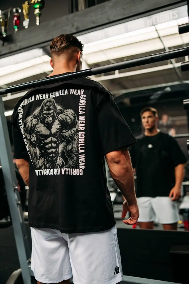 Gorilla Wear Philip Oversized T-shirt XL - Zwart
