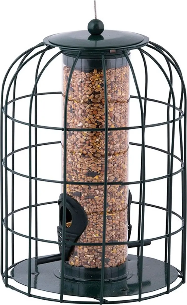 Esschert Design Vogelvoederautomaat Donker Groen 18x18x33cm - afbeelding 6 van 6
