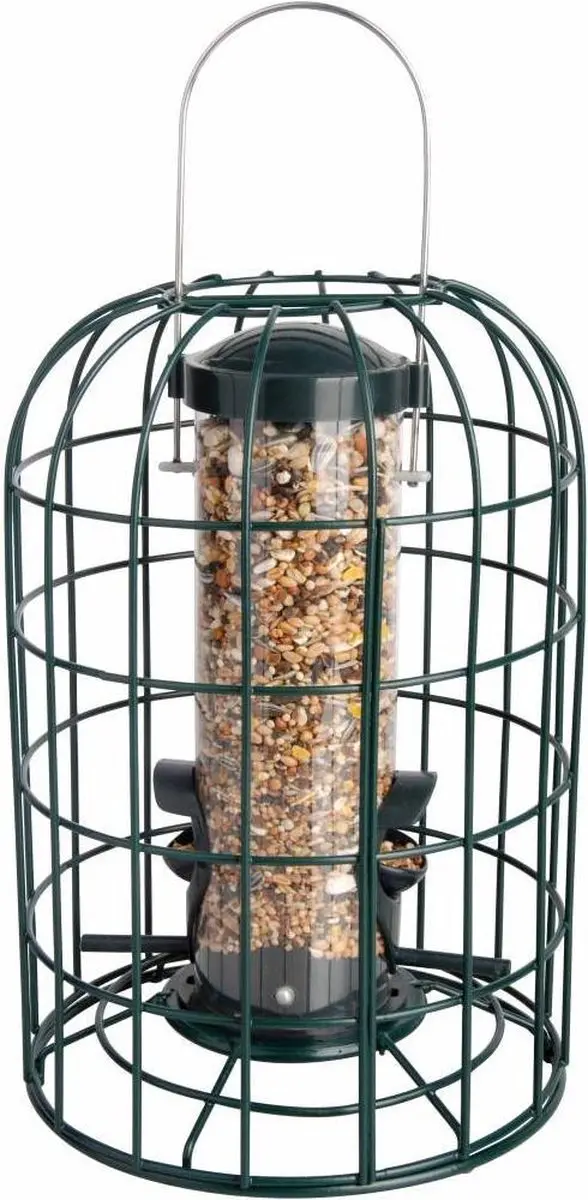 Esschert Design Vogelvoederautomaat Donker Groen 18x18x33cm