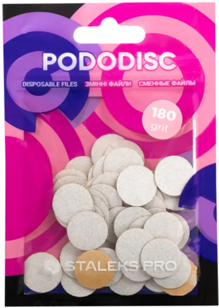 STALEKS PODODISC PDF-15-180W Witte Refill Pads - 50 Stuks - afbeelding 6 van 6