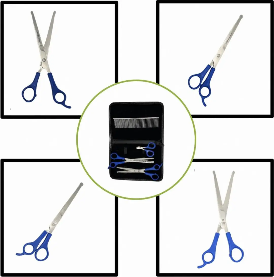 Guardian Beauty Complete Grooming Set Huisdieren - 5 Stuks - Blauw