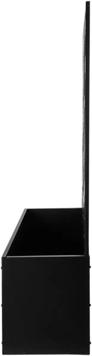 Esschert Design Bloembaklatwerk Vogelmotief IJzer 140x100cm - Zwart