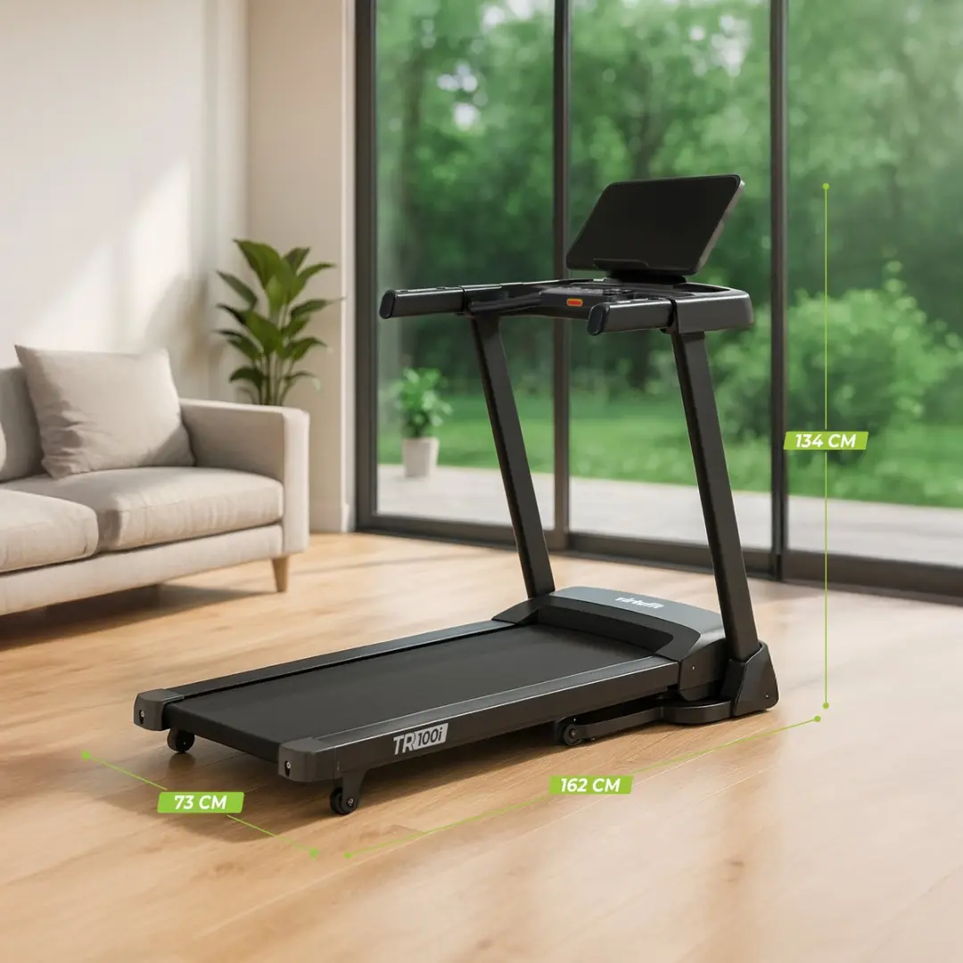 VirtuFit TR100i Loopband - 16 km/u - 15% Helling - 40 Programma's - Zwart