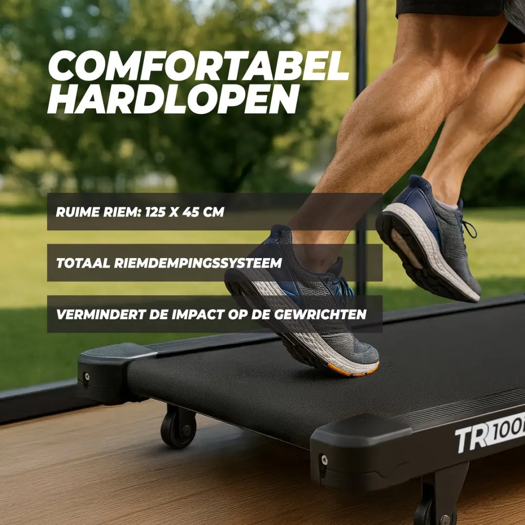 VirtuFit TR100i Loopband - 16 km/u - 15% Helling - 40 Programma's - Zwart