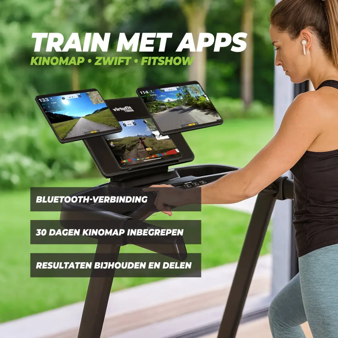 VirtuFit TR100i Loopband - 16 km/u - 15% Helling - 40 Programma's - Zwart