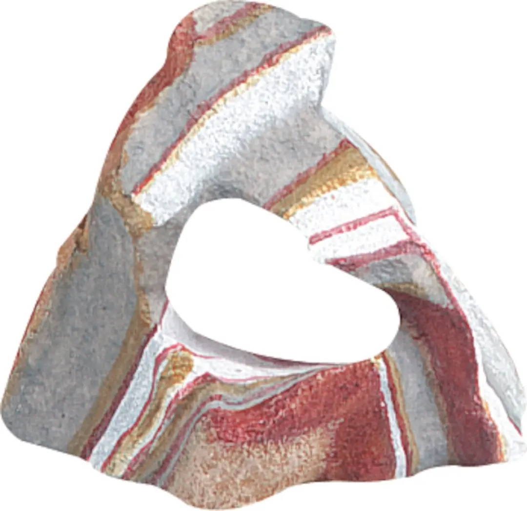 Flamingo Aquarium Decoratie Rainbow Rock Medium
