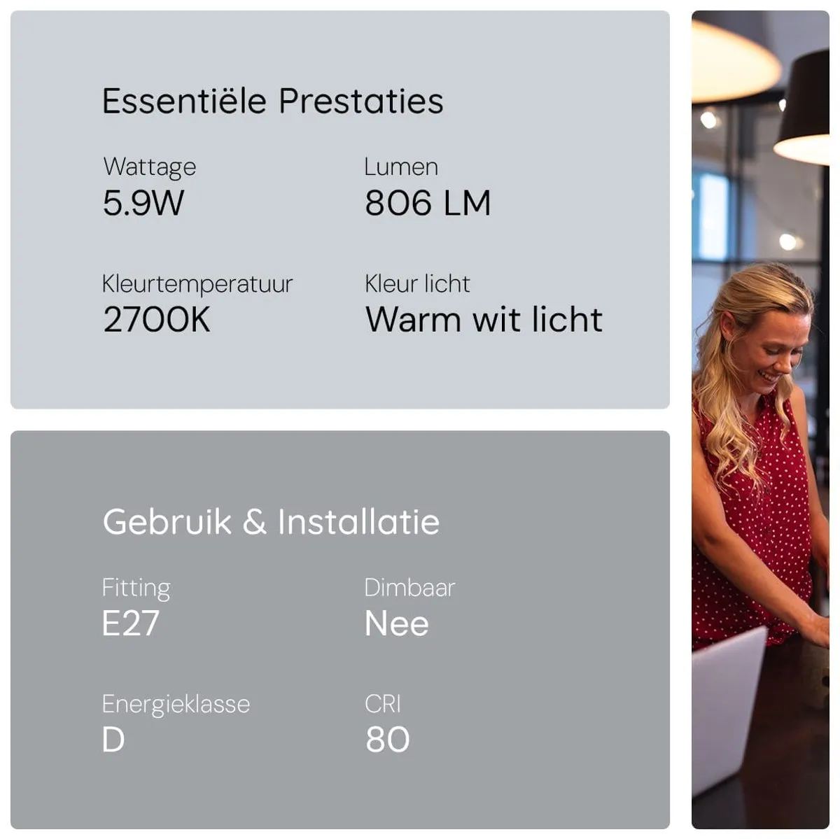 Ledvance LED Classic A60 Filament Lamp E27 - 5.9W 806lm 2700K 230V - Mat Glas - Ø60mm - Geschikt voor slaapkamers, hotels, zachte sfeerverlichting