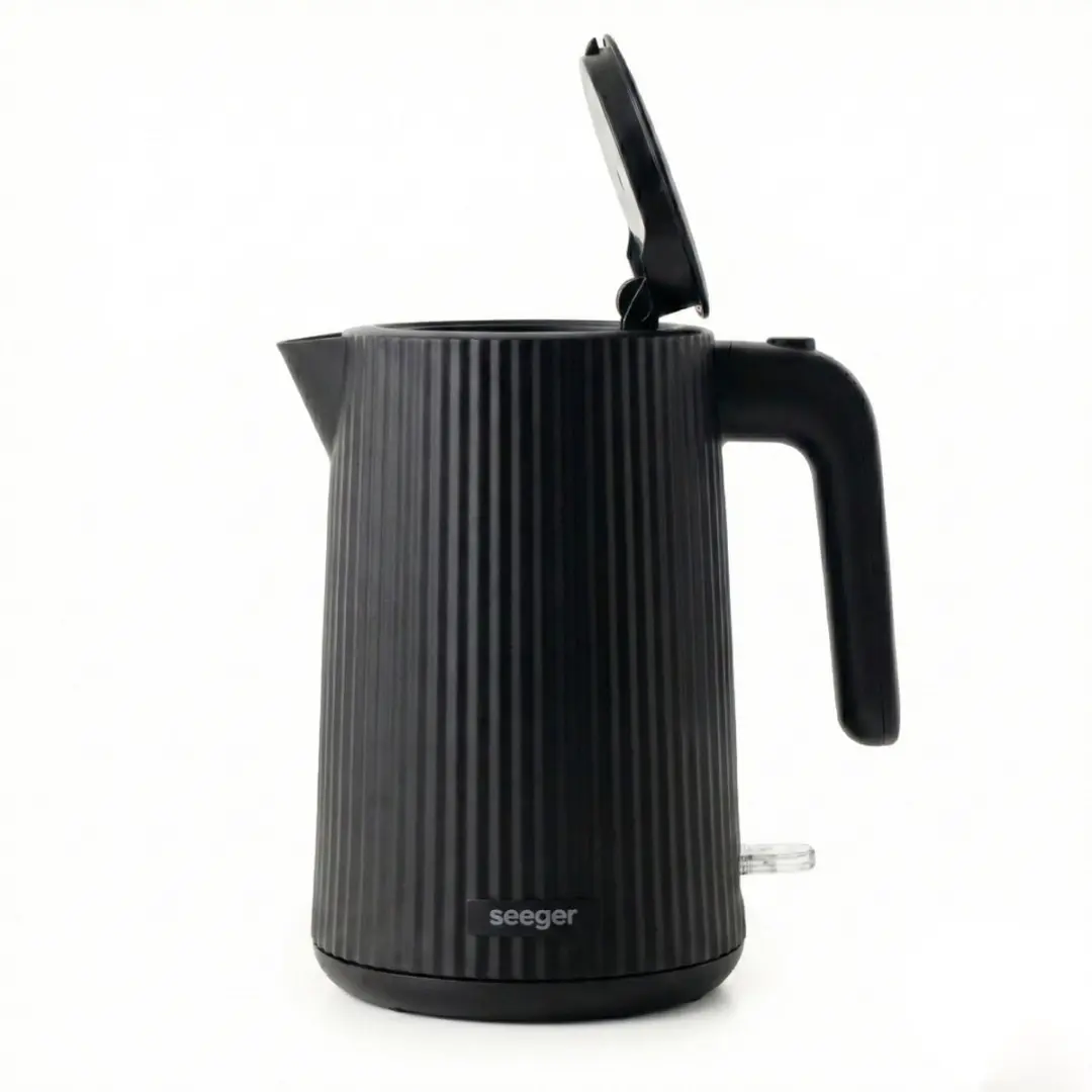 SEEGER Waterkoker SGR100BK Plissé Design - 1.7L 2200W Zwart