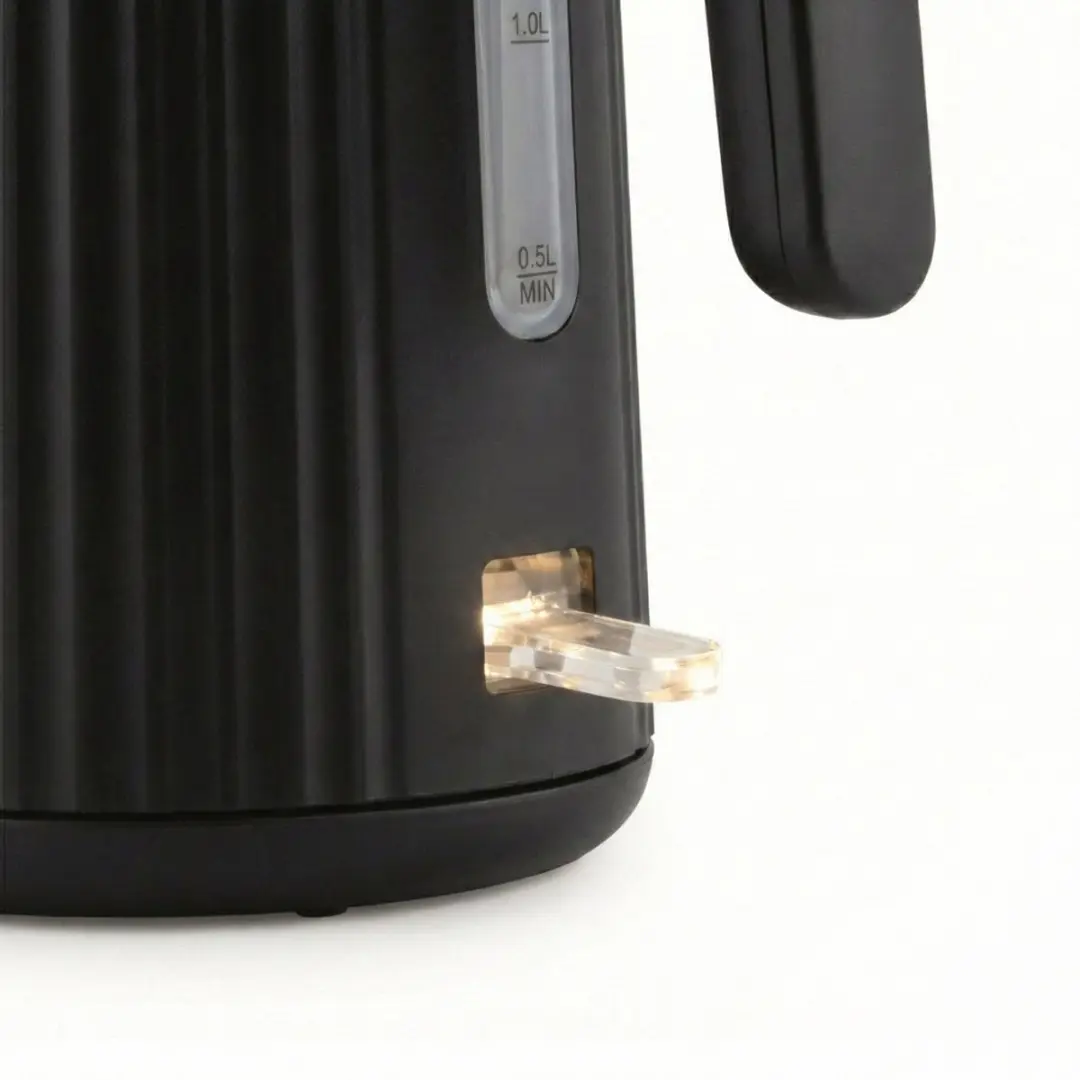SEEGER Waterkoker SGR100BK Plissé Design - 1.7L 2200W Zwart