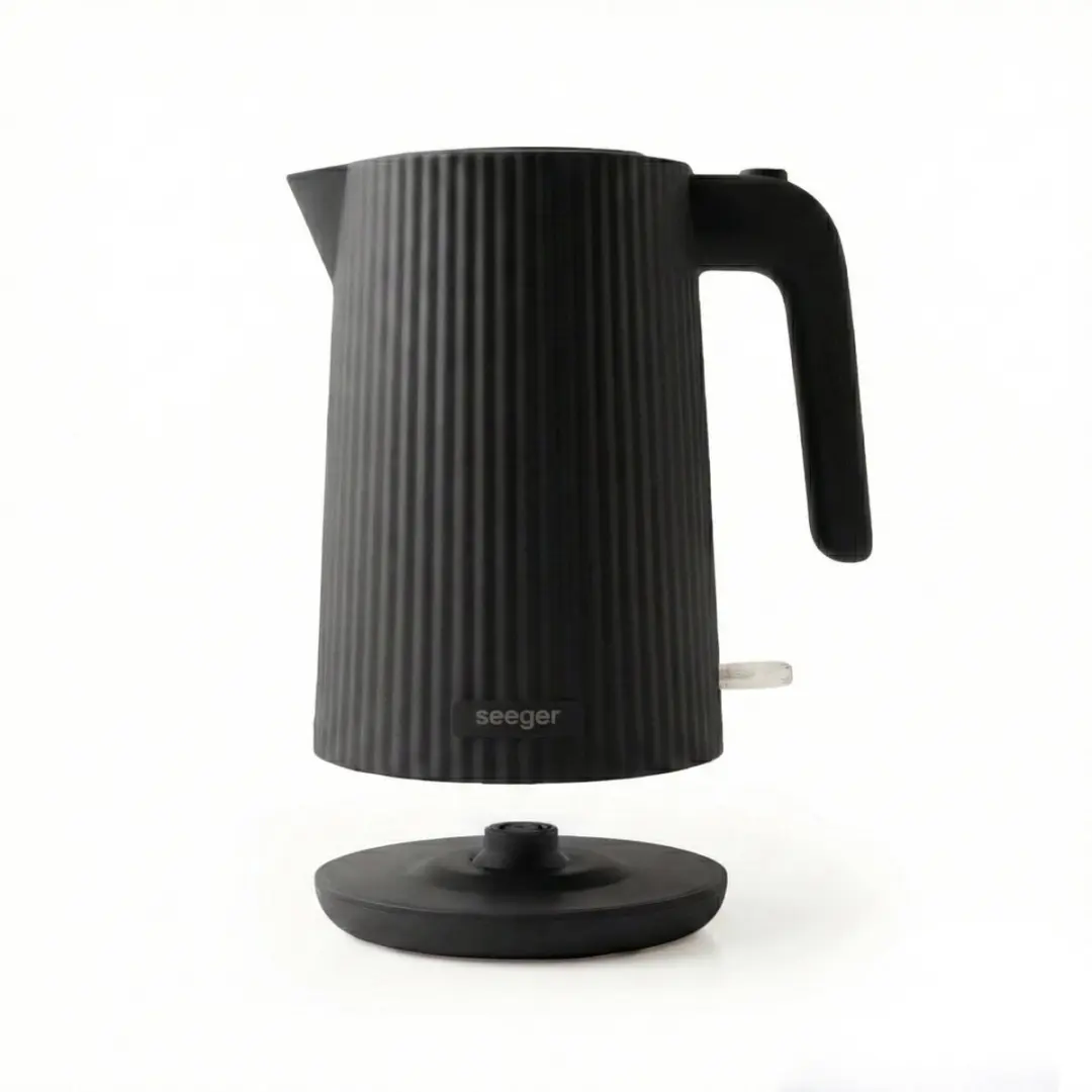 SEEGER Waterkoker SGR100BK Plissé Design - 1.7L 2200W Zwart