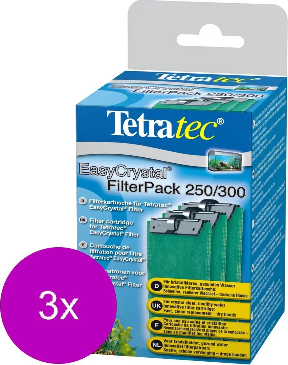 Tetra Tec EasyCrystal Filterpack - 3x250/300l